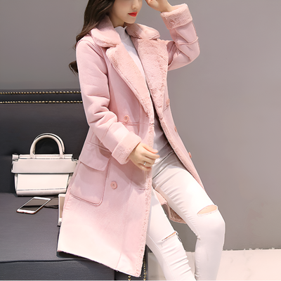 Primrose | Warm gefütterte Damen-Winterjacke aus Samt
