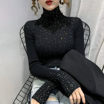 Ylva | Polo-Shirt mit Diamantverzierung