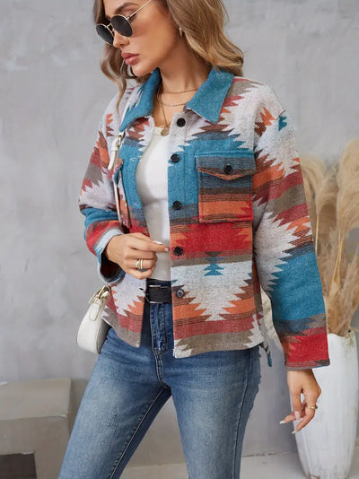 Juna | Aztek Muster Ethno-Jacke