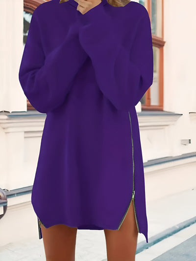 Caroline| Bequeme & Stylische Zip-Up Hoodie-Kleid