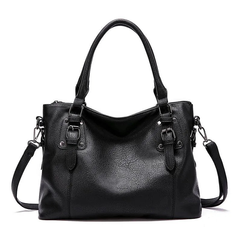 Moniek - Elegante Damen Leder Schultertasche