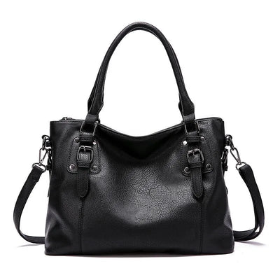 Moniek - Elegante Damen Leder Schultertasche