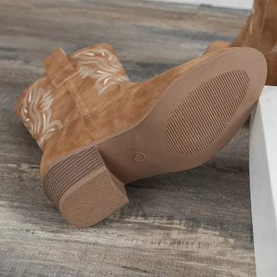 Sophia | Retro Dicke Absatzstiefel