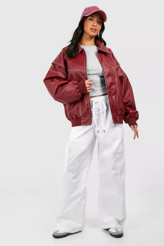 Eira® | Die ikonische rote Lederjacke!