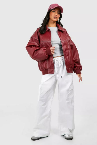 Eira® | Die ikonische rote Lederjacke!
