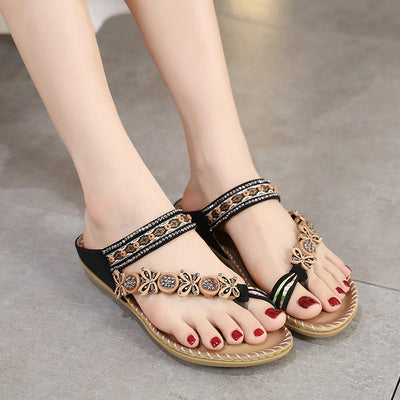 Els - Bequeme Bohemian Frauen Flip Flops