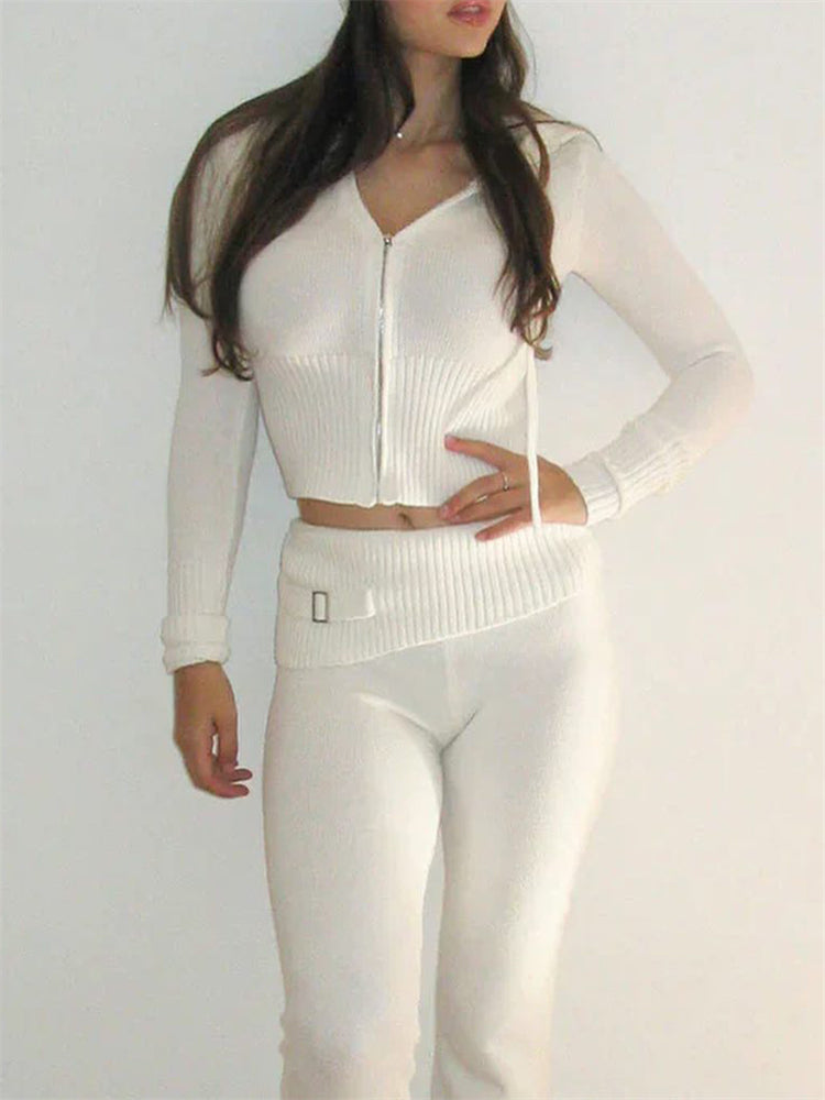 Anka | Bequemer Strick 2-teiliges Tracksuit