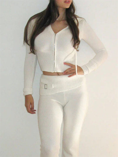 Anka | Bequemer Strick 2-teiliges Tracksuit