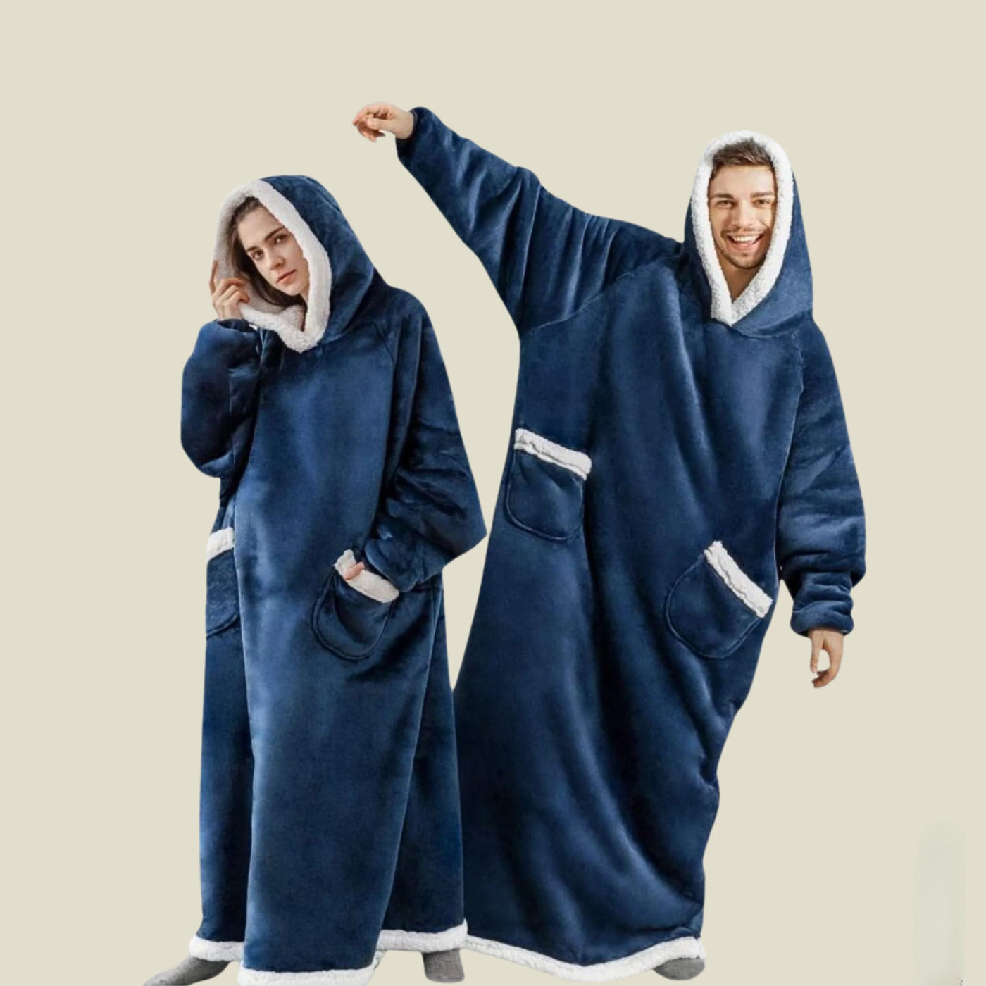 Flauschige Kapuzen Decke für Herren und Damen Ray