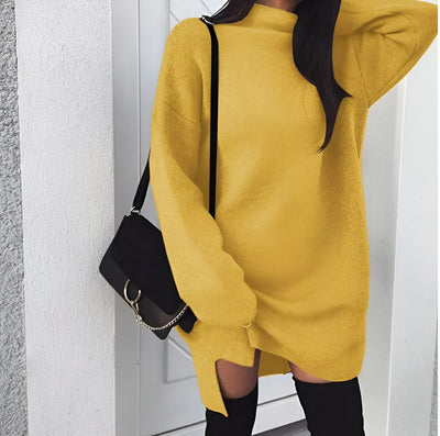 Saskia |  Herbst Oversized Rollkragenkleid