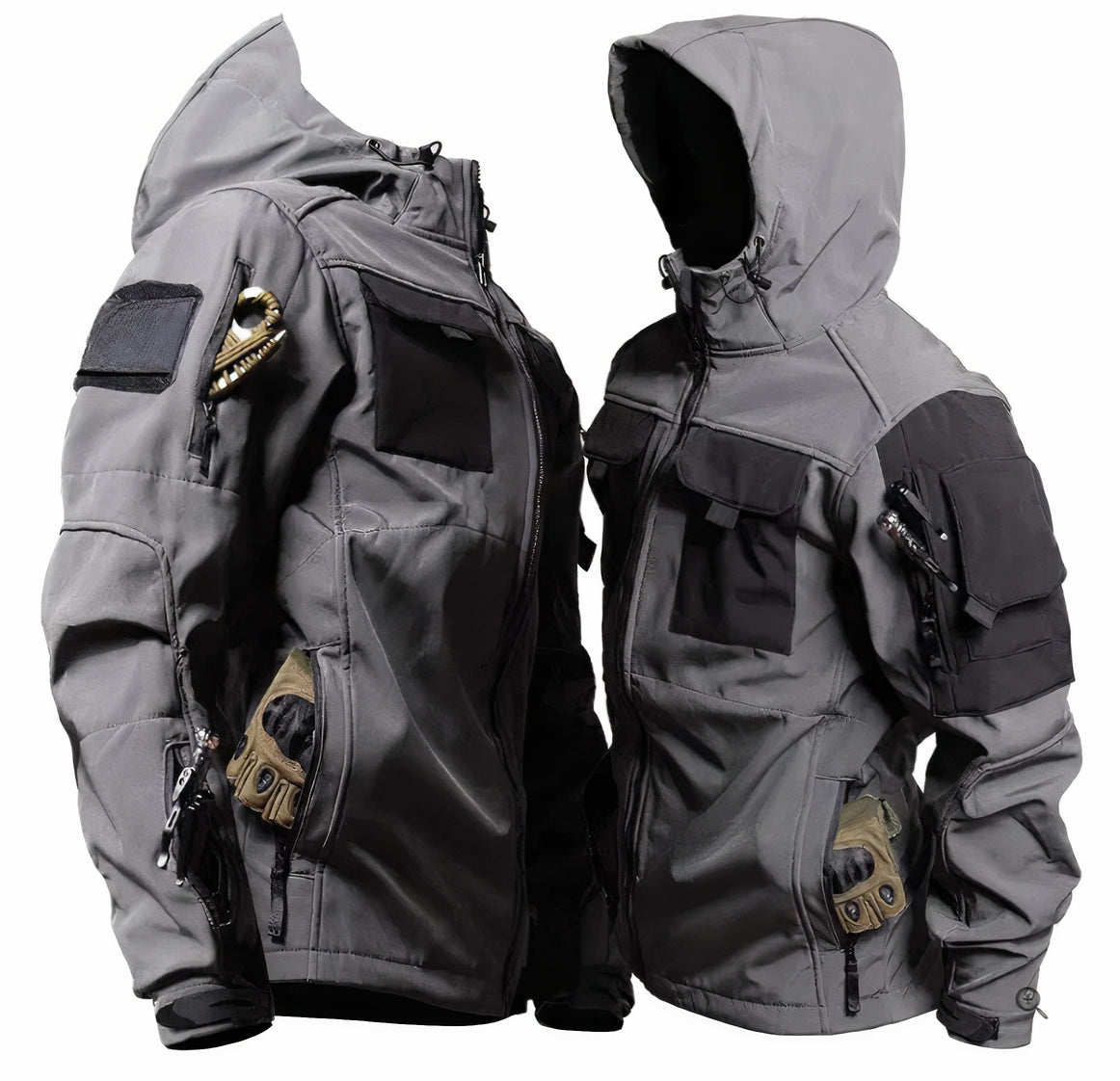 Taktische Herrenjacke mit Kapuze  Gunner