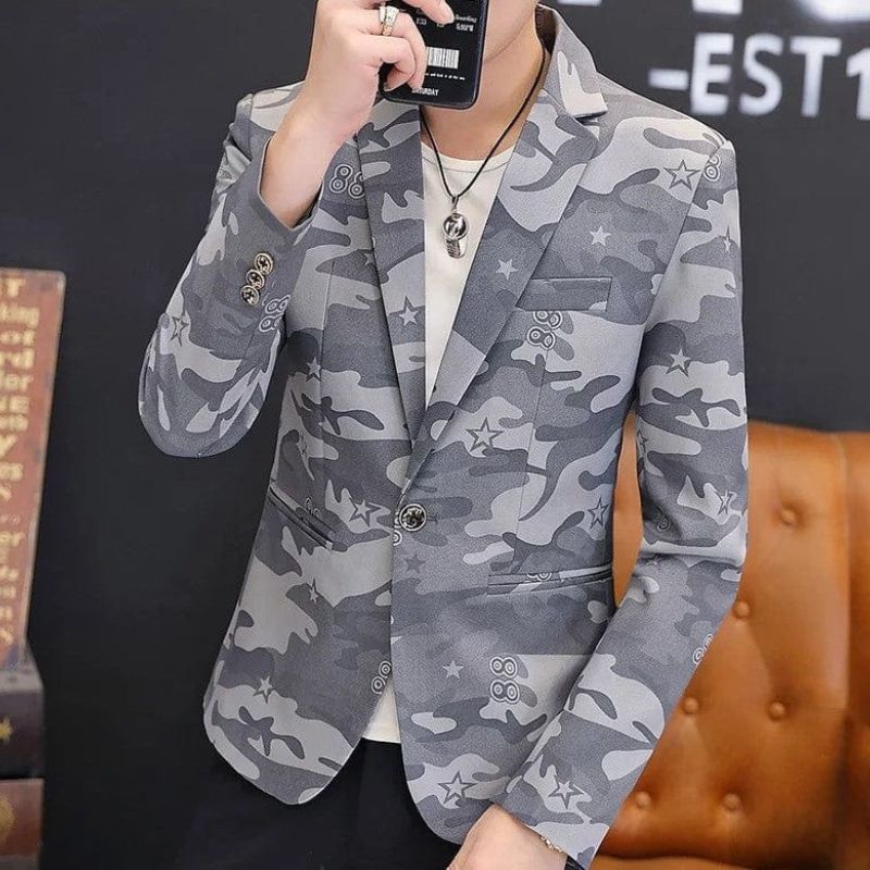 Herren Freizeit Camouflage Jacke Warner