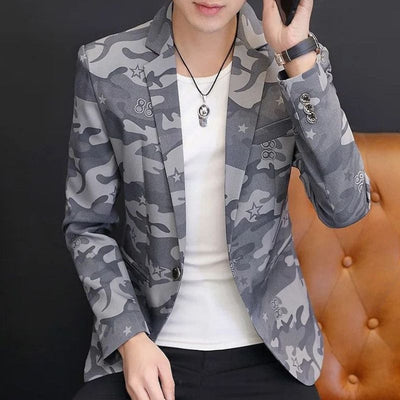 Herren Freizeit Camouflage Jacke Warner