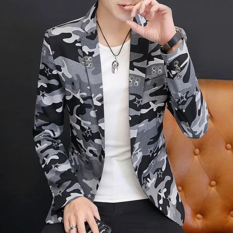 Herren Freizeit Camouflage Jacke Warner