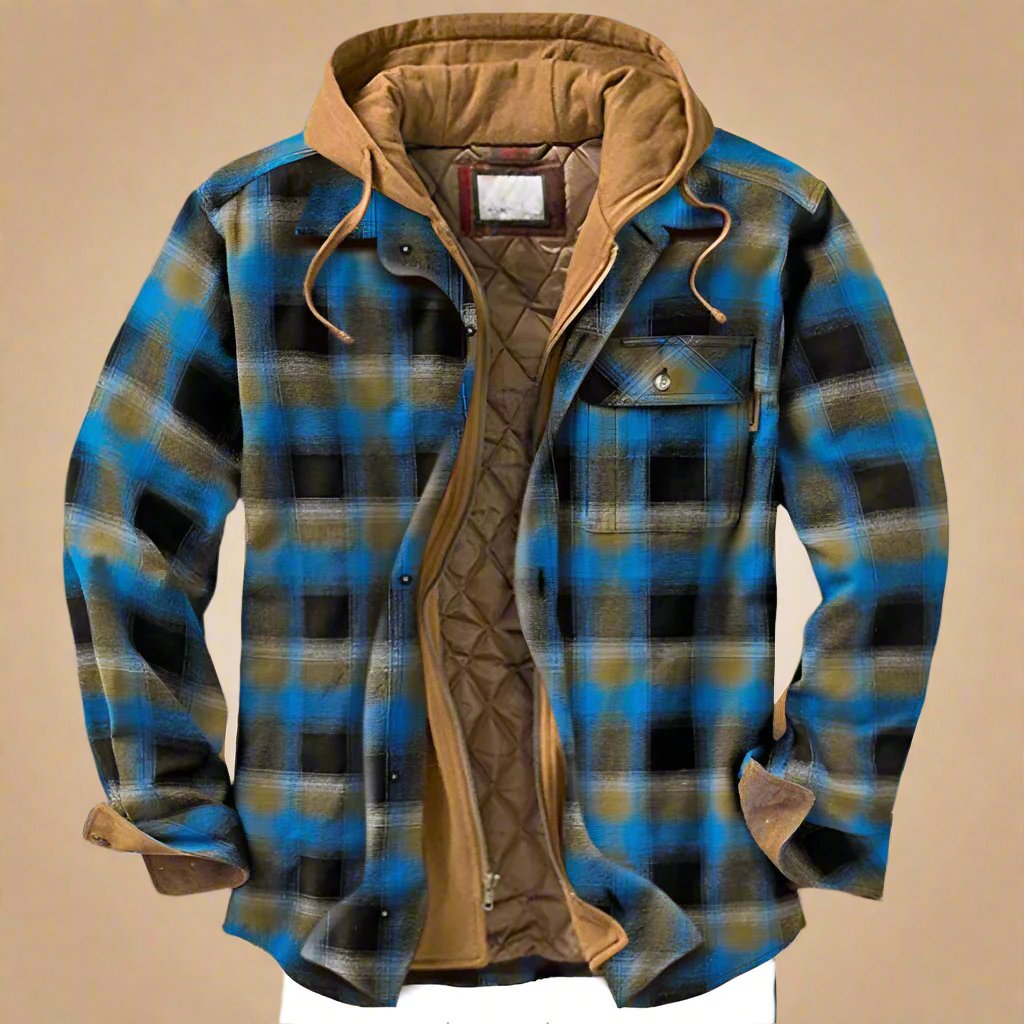 Herren Flanell Winterjacke Emanuel