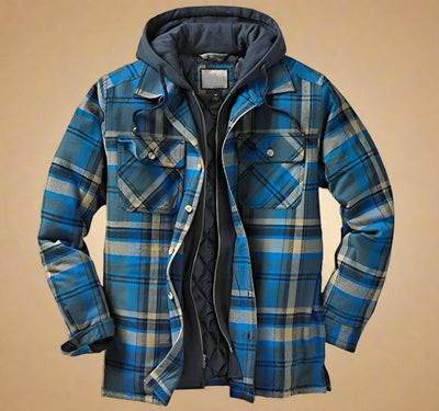 Herren Flanell Winterjacke Emanuel