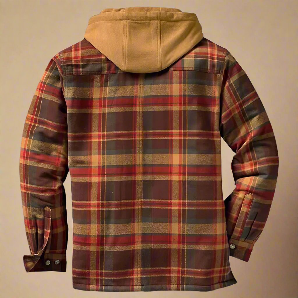 Herren Flanell Winterjacke Emanuel