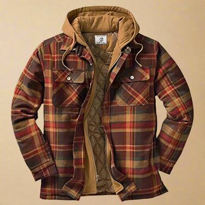 Herren Flanell Winterjacke Emanuel