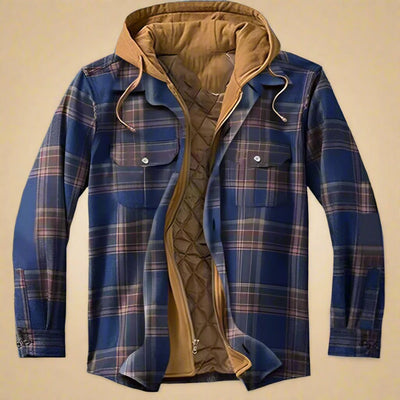 Herren Flanell Winterjacke Emanuel