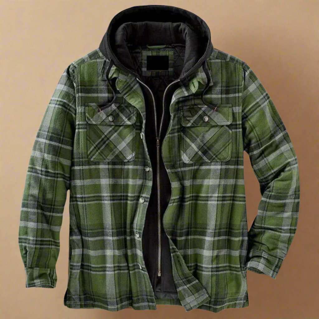 Herren Flanell Winterjacke Emanuel