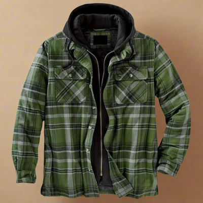 Herren Flanell Winterjacke Emanuel