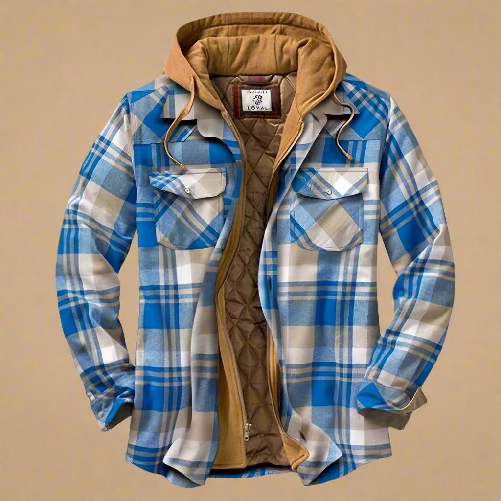 Herren Flanell Winterjacke Emanuel