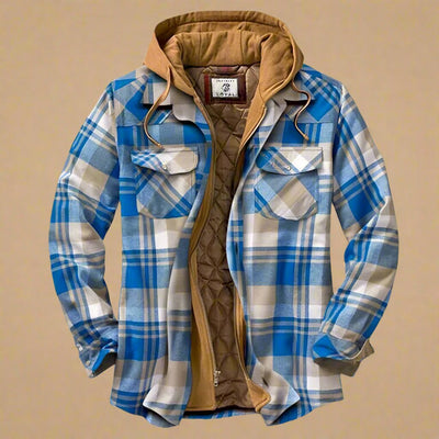 Herren Flanell Winterjacke Emanuel