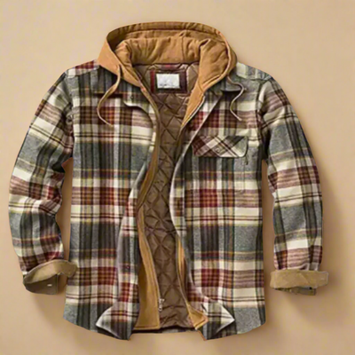 Herren Flanell Winterjacke Emanuel