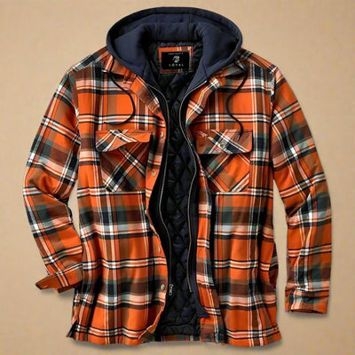 Herren Flanell Winterjacke Emanuel