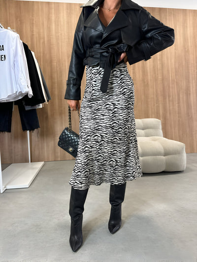 Paula | Fashion High Waist Animal Print Shirt für Frauen