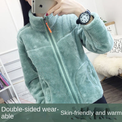 Raffael |  Frauen Männer Doppelseitige Fleecejacke