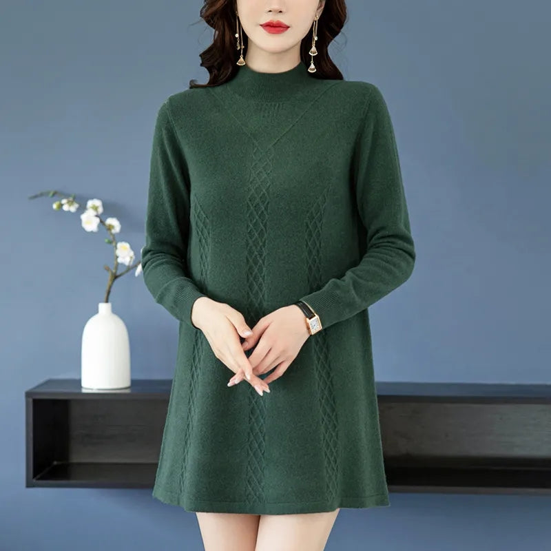 Trystan | Herbst Winter Frauen Pullover Pullover Mittellang Niedrig