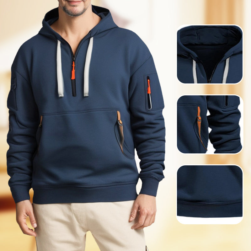 Pullover mit halbem Reißverschluss für Herren Isaac