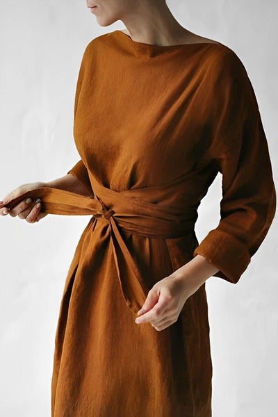 Stilvolles Maxikleid aus Leinen Liese
