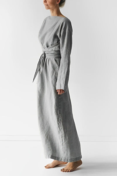 Stilvolles Maxikleid aus Leinen Liese
