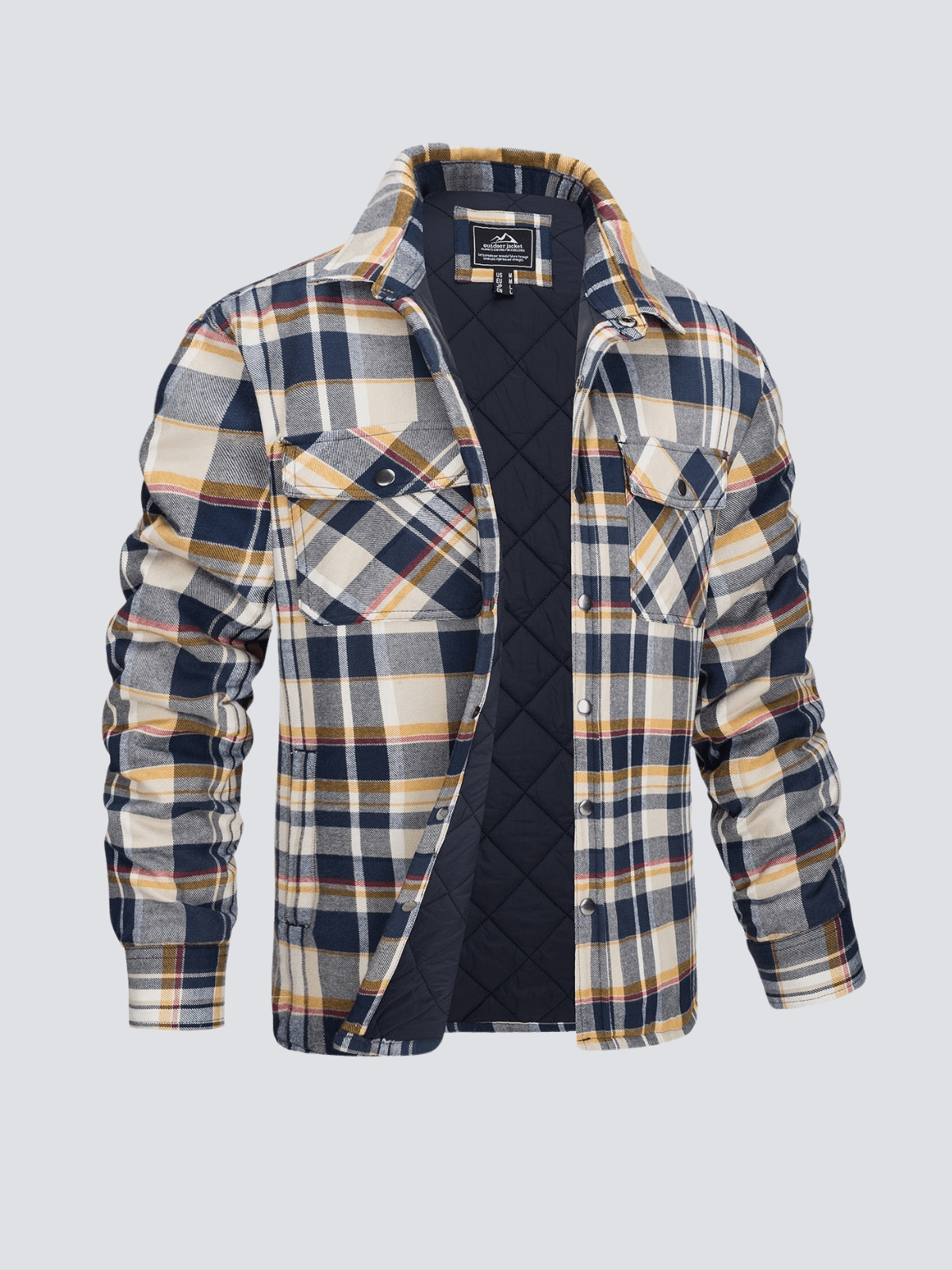 Madison® | Gestreifte Flanelljacke