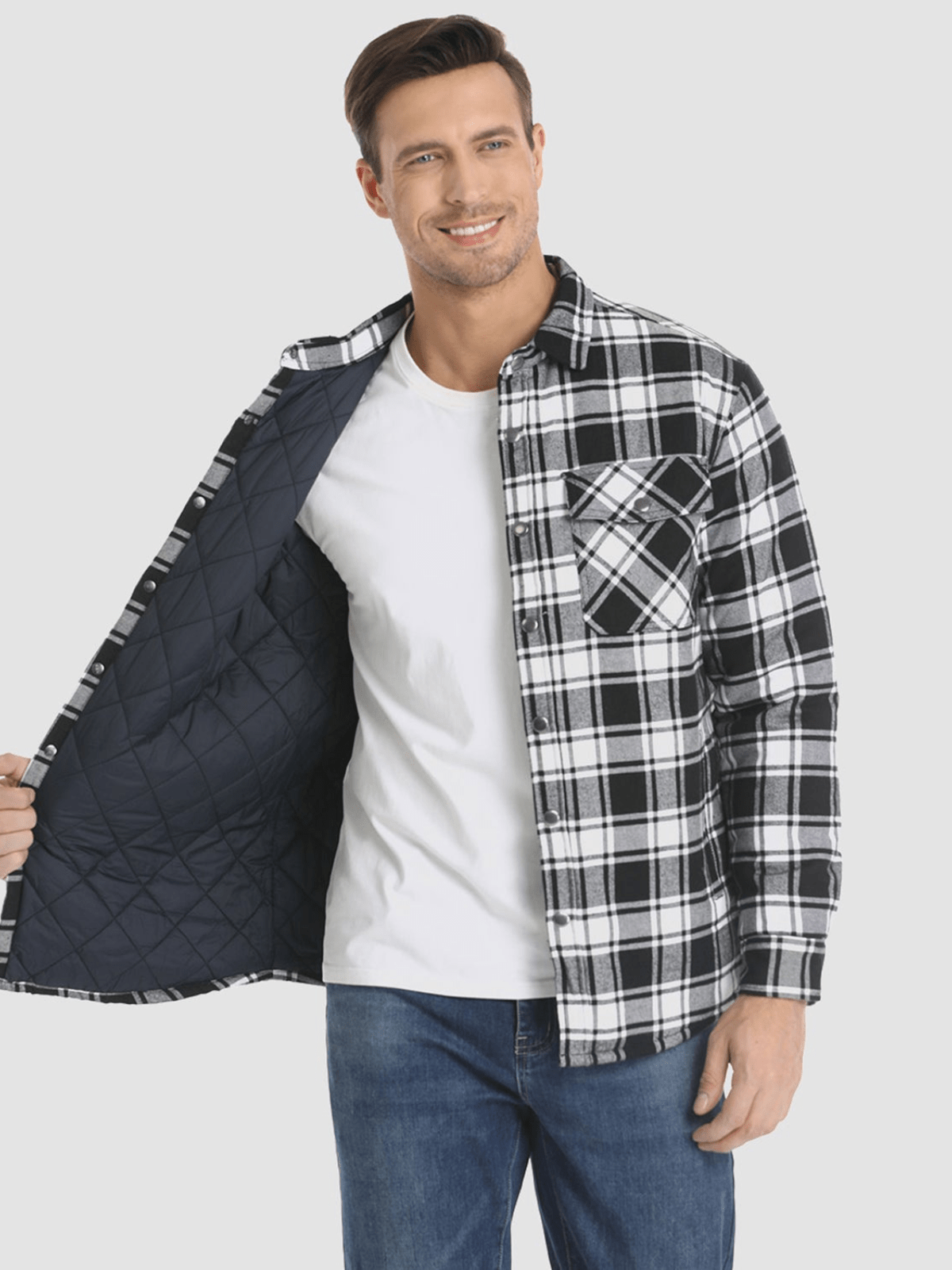 Madison® | Gestreifte Flanelljacke