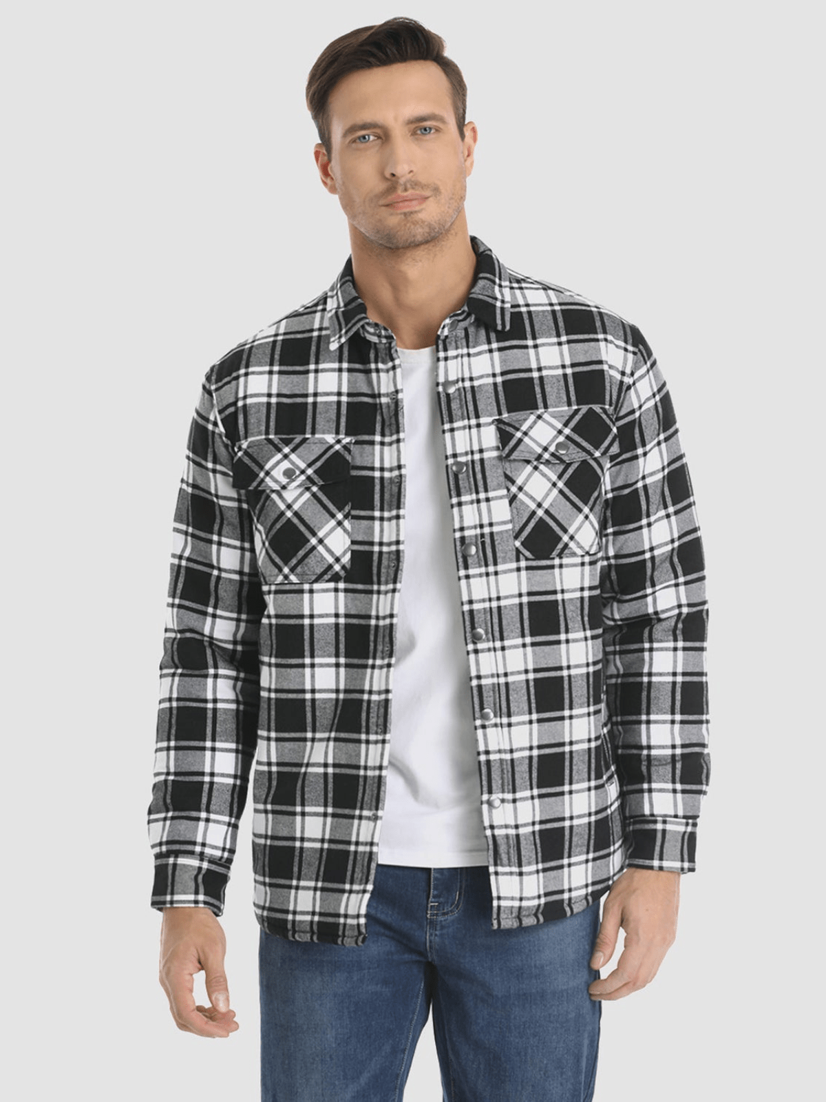 Madison® | Gestreifte Flanelljacke