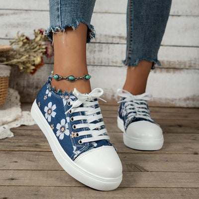 Helma - Trendy Denim Sneakers für Frauen