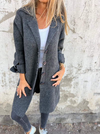 Ayleen | Lässiger langer Mantel