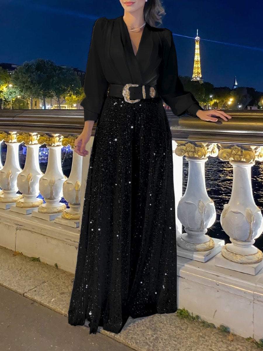 Elegantes Kleid mit Glitzer für Damen
