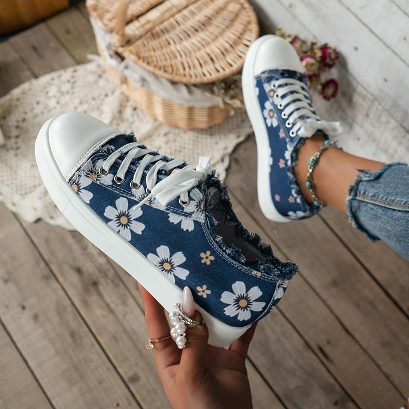 Helma - Trendy Denim Sneakers für Frauen