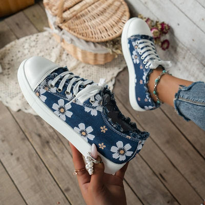Helma - Trendy Denim Sneakers für Frauen