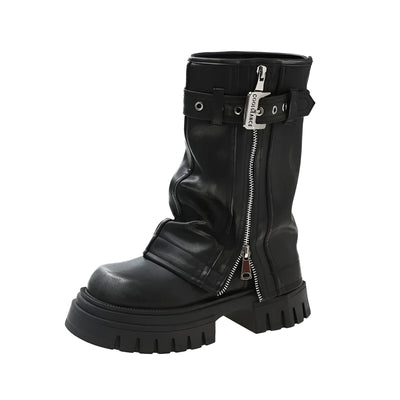 Karoline | Stylische Winterstiefel mit dicken Absätzen