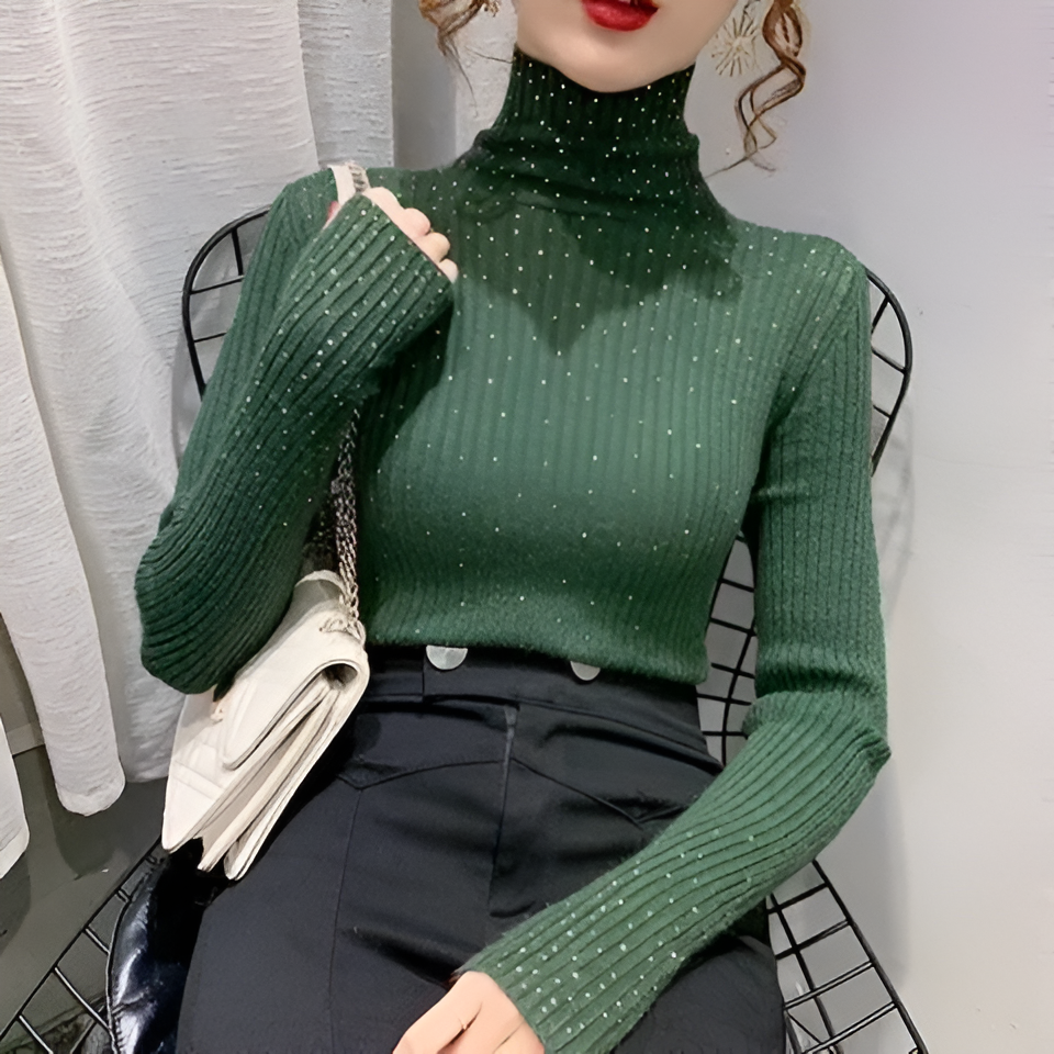 Ylva | Polo-Shirt mit Diamantverzierung