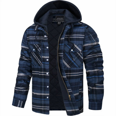 Karierte Winterjacke für Herren im trendigen Design McKenzie