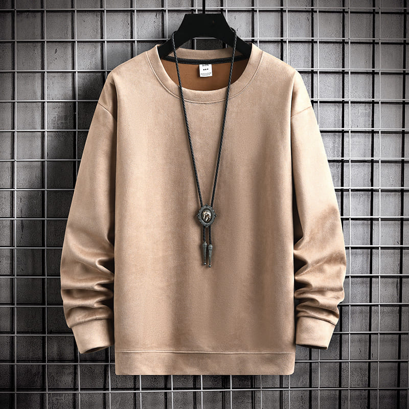 Unifarbenes Pullover für Herren