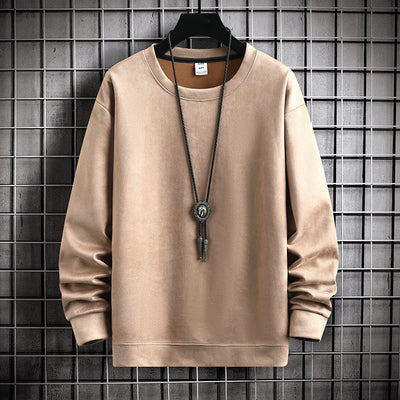 Unifarbenes Pullover für Herren