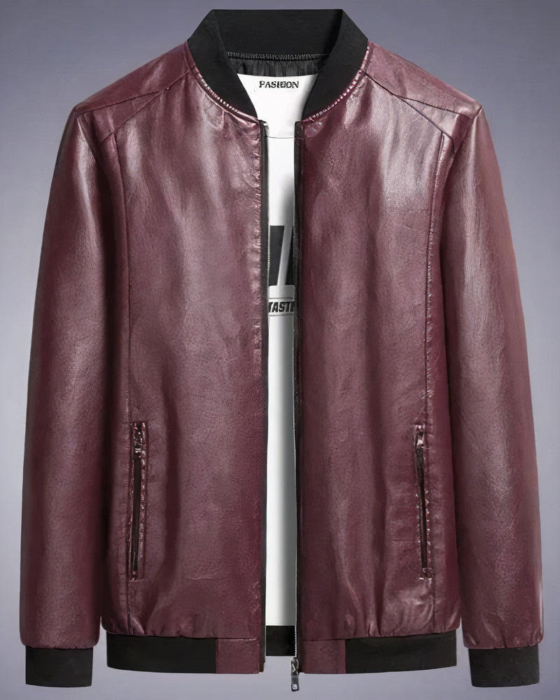 Klassische Lederjacke für Herren Norwin