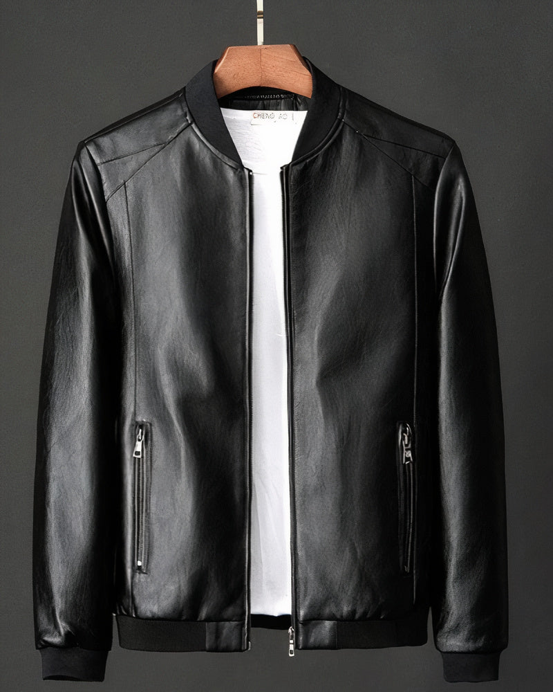 Klassische Lederjacke für Herren Norwin